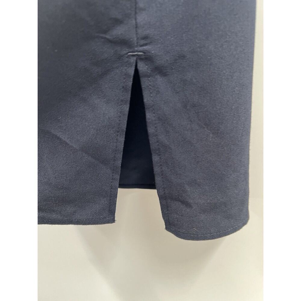 Tory Burch Women’s Sleeveless Button Up Hidden Button Placket Top Navy Blue 2 - Picture 7 of 11